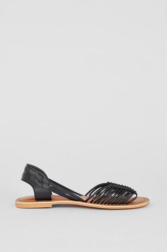 Dorothy Perkins Joyce Leather Knotted Flat Sandals 2