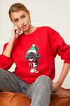 Dorothy Perkins Christmas Elf Dog Crew Neck Sweatshirt thumbnail 4