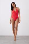 Dorothy Perkins Wrap Over Sculpting Swimsuit thumbnail 1