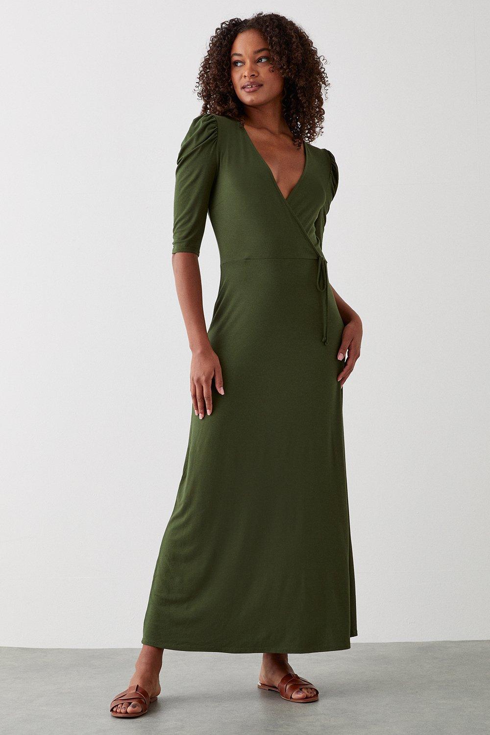 Dorothy perkins wrap maxi dress sale