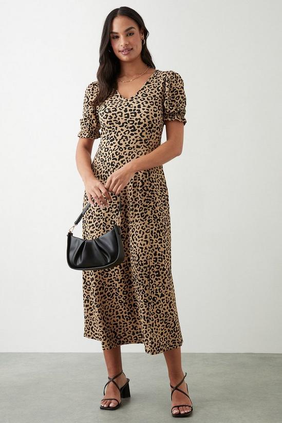 Dorothy Perkins Leopard Print Short Sleeve Midi Dress 2