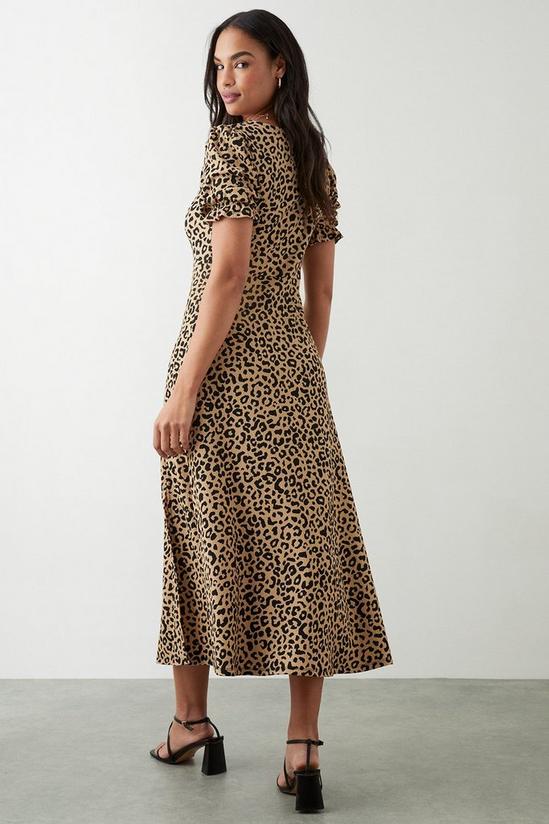 Dorothy Perkins Leopard Print Short Sleeve Midi Dress 3