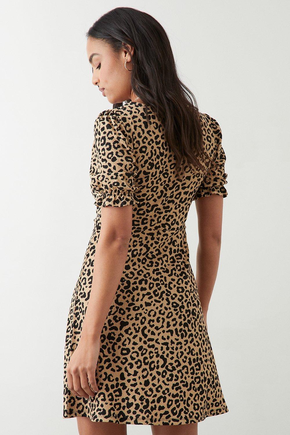 Dorothy perkins red 2024 leopard print dress