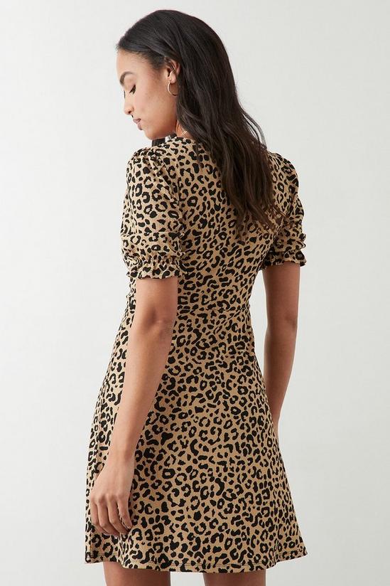 Dorothy Perkins Leopard Print Short Sleeve Mini Dress 3
