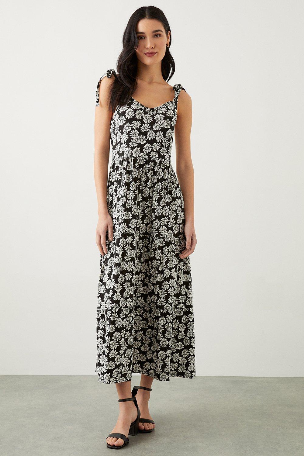 Warehouse daisy tiered maxi 2024 dress