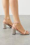 Dorothy Perkins Wide Fit Glossy Sparkly Block Heel Sandals thumbnail 1