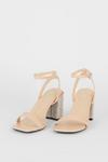 Dorothy Perkins Wide Fit Glossy Sparkly Block Heel Sandals thumbnail 3