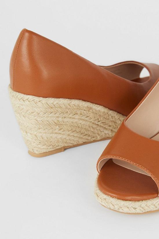 Good For the Sole Good For The Sole: Wide Fit Heather Peep Toe Wedges 4