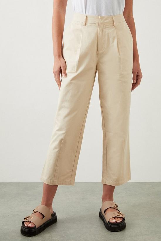 Dorothy Perkins Petite Cotton Crop Trousers 2