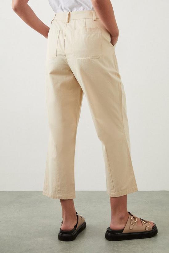 Dorothy Perkins Petite Cotton Crop Trousers 3