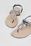 Dorothy Perkins Wide Fit Frida Thong Flat Sandals thumbnail 4