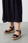 Dorothy Perkins Wide Fit Ria Low Wedges thumbnail 1