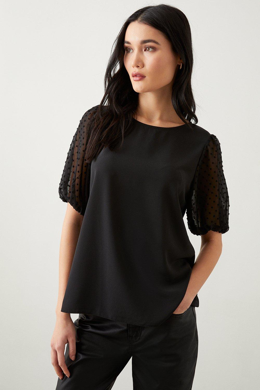 Dorothy perkins sales chiffon tops