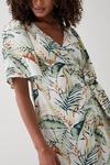 Dorothy Perkins Ivory Palm Print Wrap Midi Dress thumbnail 2