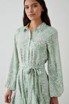 Dorothy Perkins Green Ikat Mini Shirt Dress thumbnail 2