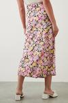 Dorothy Perkins Pink Floral Bias Cut Midi Skirt thumbnail 3