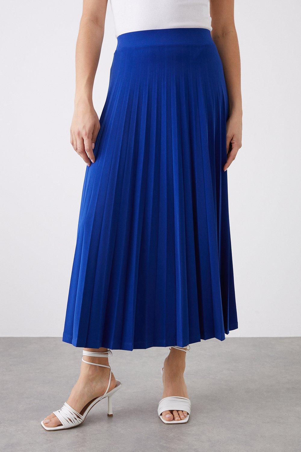 Long electric pleated on sale skirt