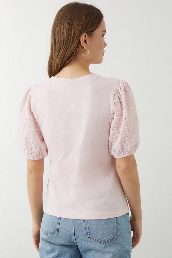 Dorothy Perkins Cotton Broderie Sleeve Top 3
