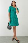 Dorothy Perkins Tall Spot Short Sleeve Mini Dress thumbnail 1