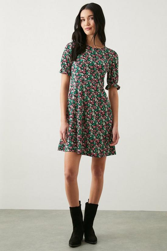 Dorothy Perkins Ditsy Floral Short Sleeve Mini Dress 1