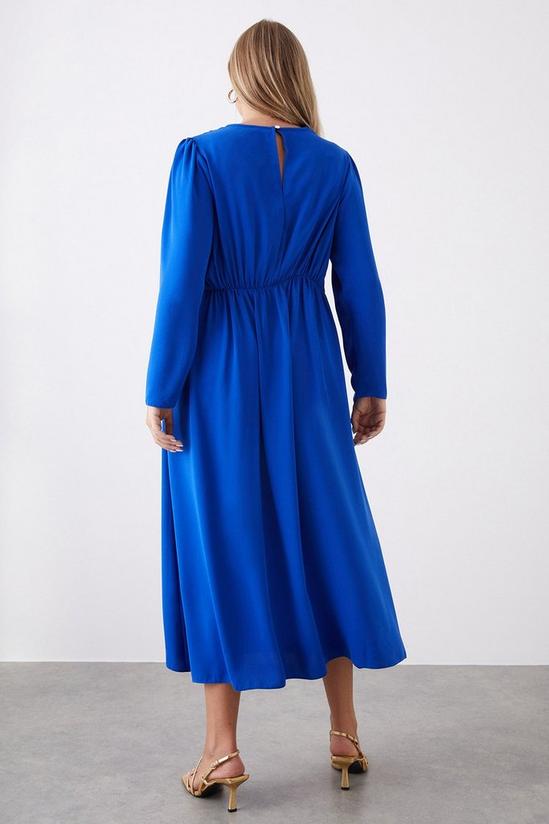 Dorothy Perkins Curve Cobalt Empire Half Sleeve Midi Dress 3