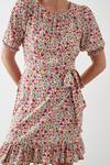 Dorothy Perkins Tall Multi Ditsy Print Shirred Cuff Mini Dress thumbnail 2