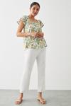 Dorothy Perkins Yellow Floral Button Front Blouse thumbnail 1
