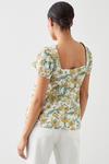 Dorothy Perkins Yellow Floral Button Front Blouse thumbnail 3