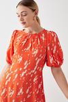 Dorothy Perkins Tall Red Spot Print Puff Sleeve Midi Dress thumbnail 2