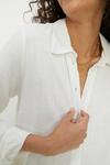 Dorothy Perkins Roll Sleeve Linen Mix Shirt thumbnail 3