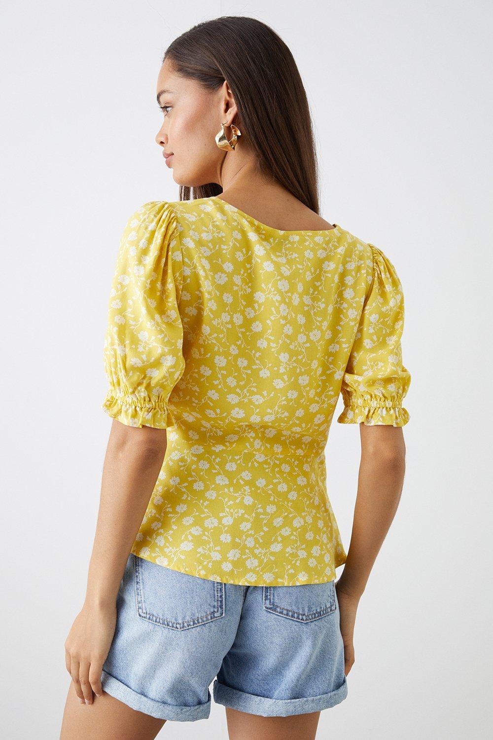 Dorothy perkins cheap yellow blouse