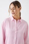 Dorothy Perkins Pink Stripe Roll Sleeve Shirt thumbnail 2
