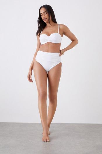 Related Product High Waist Ruched Detail Bikini Bottoms