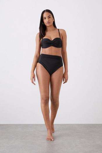 Related Product High Waist Ruched Detail Bikini Bottoms