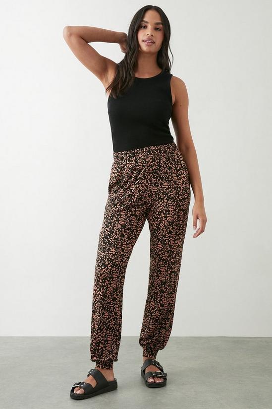 Dorothy Perkins Abstract Print Cuff Detail Trousers 2