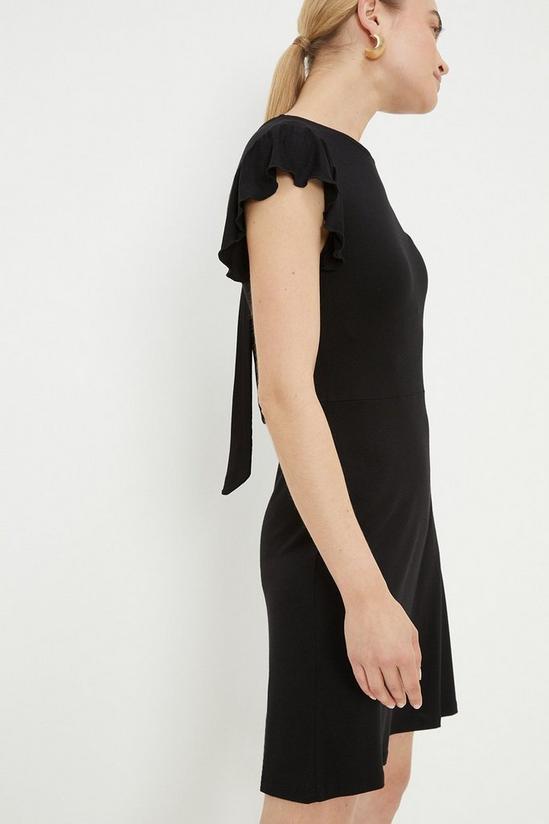 Dorothy Perkins Black Ruffle Shoulder Mini Dress 2