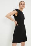 Dorothy Perkins Black Ruffle Shoulder Mini Dress thumbnail 3