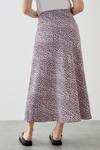Dorothy Perkins Curve Purple Animal Midi Skirt thumbnail 3