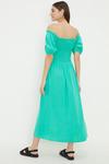 Dorothy Perkins Green Shirred Bodice Midi Dress thumbnail 3