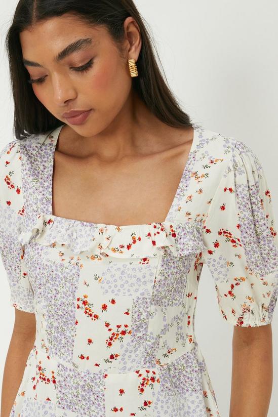Dorothy Perkins Ditsy Patchwork Ruffle Detail Blouse 4