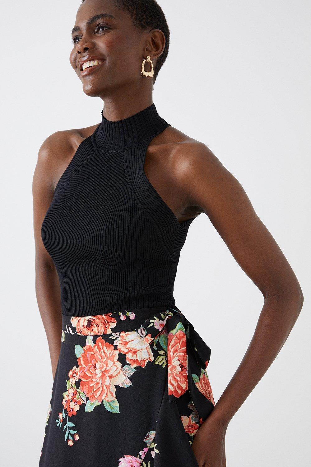 Jigsaw Paisley Wrap Midi Skirt 3d mon