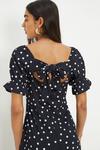 Dorothy Perkins Navy Spot Printed Textured Square Neck Jumpsuit thumbnail 4