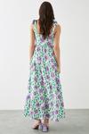 Dorothy Perkins Large Lilac Floral Tiered Tie Shoulder Maxi Dress thumbnail 3