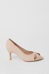 Good For the Sole Good For The Sole: Wide Fit Honey Peep Toe Court Shoes thumbnail 2