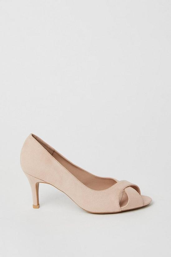 Good For the Sole Good For The Sole: Wide Fit Honey Peep Toe Court Shoes 2