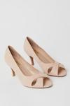 Good For the Sole Good For The Sole: Wide Fit Honey Peep Toe Court Shoes thumbnail 3