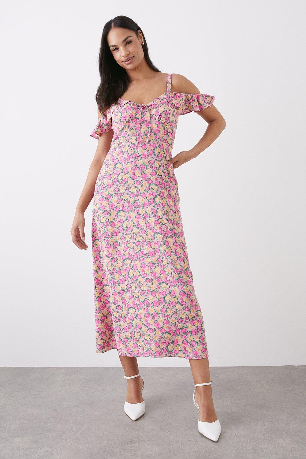 Dorothy perkins 2024 pink floral dress