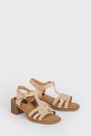 Dorothy Perkins Wide Fit Sophie Woven Block Heeled Sandals thumbnail 3