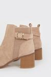 Dorothy Perkins Arina Buckle Detail Block Heel Chelsea Boots thumbnail 4
