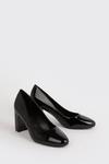 Dorothy Perkins Dolly Round Toe Mid Block Heel Court Shoes thumbnail 3